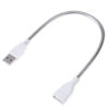 Hb64a3e74a09f46ebba2a31f132f62each.jpg 29cm Usb Male To Female Extension Cable Led Light Adapter Wire Metal Flexible Tube For Portable Power Supply Notebook Charger