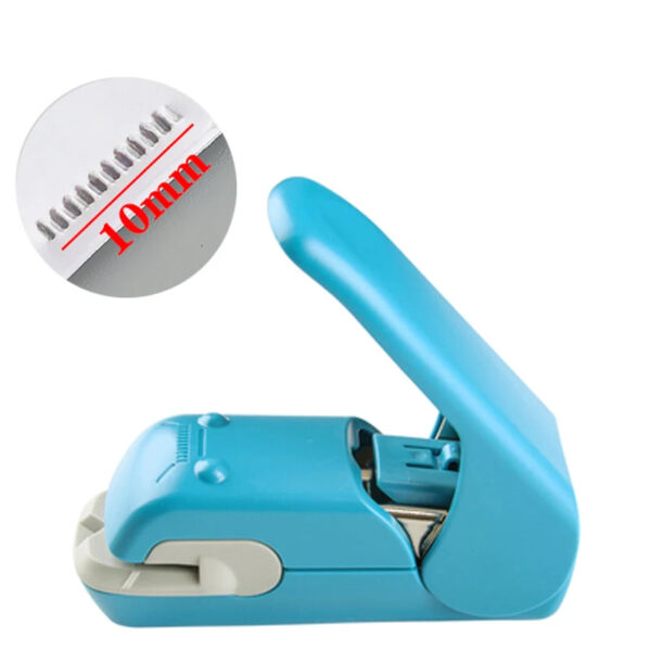 Hc5722b297f584f12a72f95787c03d223H.jpg 1PC Stapleless Stapler Book Paper Stapling Stapler Mini Portable No Staples School Office Supplies