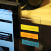 1PC Plastic Monitor Message Memo Board For Sticky Notes PC Computer Side Screen Message Memo Board Acrylic