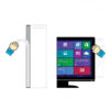 1PC Plastic Monitor Message Memo Board For Sticky Notes PC Computer Side Screen Message Memo Board Acrylic