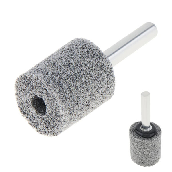 Hd76ac9396d8547d0b63e6a185e9b02f7W.jpg 1pcs Cylindrical Fiber Grinding Head Nylon Grinding Wheel Polishing Wheel 6MM Shank for Rotary Drill Polishing Abrasive Tool