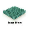 100 pieces Rubber Mounted Point OD10-4mm Grinding Head for Mould Finish Polish Die Grinder Rotary Tools