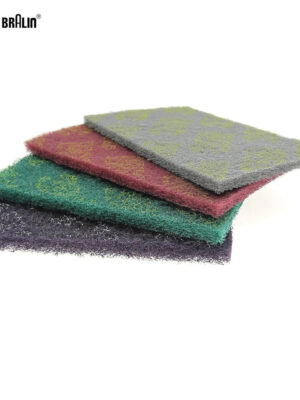 Heab074bc657943dfa06f2a0e86668c39c.jpg 1 piece 5"*8" Non-woven Cleaning Polishing Pad for Stainless Steel Metals Wood Paint Plastic Polishing