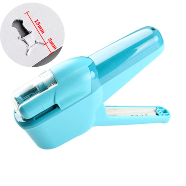 Hecb54ba0f4ac42349c13df81bcde82a8D.jpg 1PC Stapleless Stapler Book Paper Stapling Stapler Mini Portable No Staples School Office Supplies