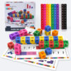 Hf4d8d136d08a4635b30cae308462ac6cS.jpg Montessori Math Toys 10 Colors Rainbow Link Cubes Snap Blocks Stacking Game Educational Learning Toys For Children Diy 3D Puzzle