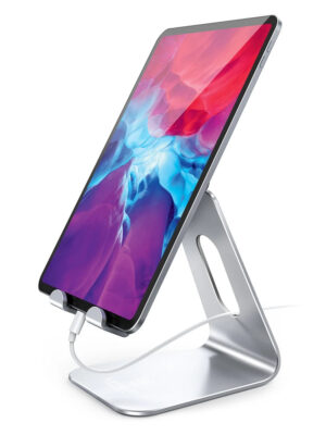 Lamicall A1 Tablet Stand Adjustable Desktop Holder Dock Portable Cradle Mount for 4-13 Inch Pad E-Reader Video Conference Zoom