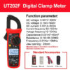Hf7d3161f63994a57b84ff45898c611ea4.jpg UNI-T UT202F UT204R Digital Clamp Meter AC DC Current Amperometric Clamp Voltammeter True RMS Voltage Tester Frequency Meter