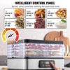 SucceBuy 5 Tray Food Dehydrator Machine 300W Stainless Steel Electric Food Dryer w/ Digital Adjustable Timer & Temperature