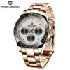 40mm New V2 PAGANI DESIGN Men's Quartz Watches Sapphire Retro Chronograph Stainless Steel Waterproof Watch Men Relogio Masculino