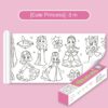 Kids Coloring Paper Roll Sticky DIY Drawing Graffiti Art Color Filling Educational Toys for Children Wall Floor Painting Gifts