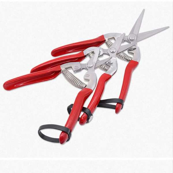 S0180cb7464ad4001ac489d42e2f04634t.jpg Gardening Hand Pruner Garden Scissors Pruning Shears Micro-Tip Pruning Snips Leaf Trimmer Straight Florist Scissor For Plants
