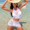 S01959e0f3cf7415b8751e4c828052a7bF.jpg 2PCS Sexy Women Fishnet Cover Ups Hollow Out Bodycon Women's Swimwear See through Tassel Dress without Bikini Beachwear