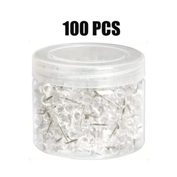 S021430bfe42a4a74b3a205b8545437b1n.jpg 100/200/500/1000pcs Push Pins Plastic Head Steel Tip Wall Thumbtacks Painting Nails For Home Office And Craft Projects With Box
