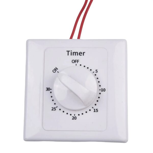 S02642c30a4564dab8b209e887fefffb7i.jpg 1pc AC220V Electronic Mechanical Timer Switch 86 Panel Countdown Timer Switch Water Pump Power Off Timing Controller Knob Switch