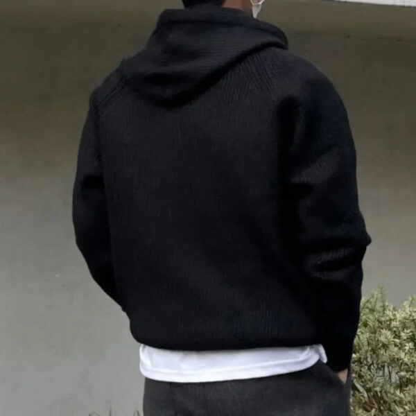 S02a699cb6a7843129845ae7bc47fae38N.jpg American Half Zipper Hooded Sweater for Men's Autumn Lazy Style Thickened Knitwear Pullover Wide Shoulder Casual Loose Hoodies