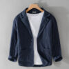 S02d900bb110e4a37ad0306a20b07f099h.jpg Y803 Spring Autumn Good Quality Linen Blazer For Men Business Casual Solid Color Simple Double Buttons Thin Male Suits Jackets