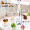 S02faec72bdf8458cb25682a17726f319B.jpg ONEKA Rechargeable Milk Frother Starter Kit Handheld Electric Coffee Foam Maker Drink Mixer Foamer for Lattes Cappuccino Gift
