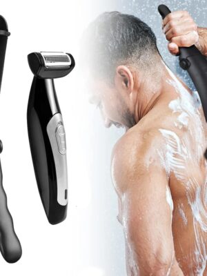 Back Shavers for Men Body Groomers Painless Hair Remover for Men Epilator Shaver Back Face Long Handle Portable Shaver Body Care