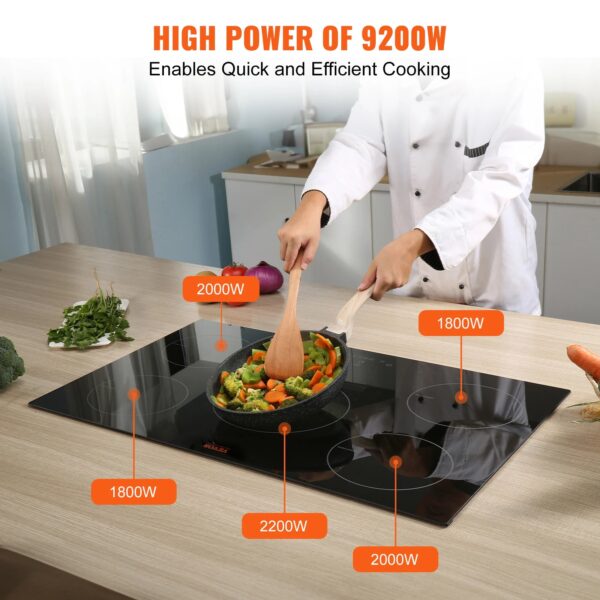 S0361438c9cb4469b94733f1404fcb0ccK.jpg SucceBuy 5 Burners 30/36 Inch Electric Induction Cooktop Stove Hob Built-in Burner Cooker Sensor Touch Control Magnetic Cooker