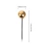 400Pcs Plastic Pin Tack Needle Bulletin Board Push Flag Map Round Travel National Thumb Stick Photo Holder (Golden)