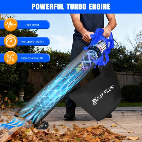 S0450a4a4ffd14c19aeb4d30de87e54b5W.jpg 3-in-1 Lightweight Leaf Blower, Garden Vacuum & Mulcher,for Easy Clearing of Leaves & Waste in Garden, Patio & Driveway