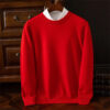 S04c059d75298482a982c6d00901b3ce1j.jpg Men's 100% Cashmere Sweater O-Neck Pullovers Knit Large Size Wool Sweater Winter New Tops Long Sleeve High-End Jumpers