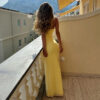 Tornova Sexy Slim Spaghetti Strap Dress For Women V neck Backless Plunge Maxi Dress Ins Hot Female Evening Party Dress Elegant