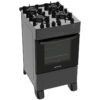 4 Stove Atlas Black Glass Table Monaco Glass Top Glass - Bivolt