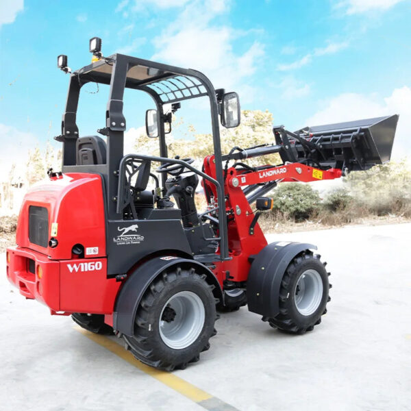 W1160 Wheel Loader Euro 5 Diesel Engine 30hp Agriculture Mini Loader Speed 19.5 km/h Kubota Loader With Cab Excavator Customized