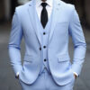 S062b7943e36f4667a924dec67db80eb90.jpg Men's Three-Piece White Suit, Anti-Wrinkle, No-Iron, Anti-Stick Fur Business Formal Suit, Four-Season Workplace Work Clothing Dr