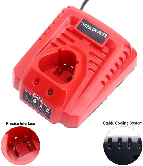 S06c59e4663f24663a7cfa1739ee2174cR.jpg Battery Charger For Milwaukee M12 N12 Lithium-Ion Battery 3A fast charging Replacement 48-11-2401 48-11-2402 C12B C12BX