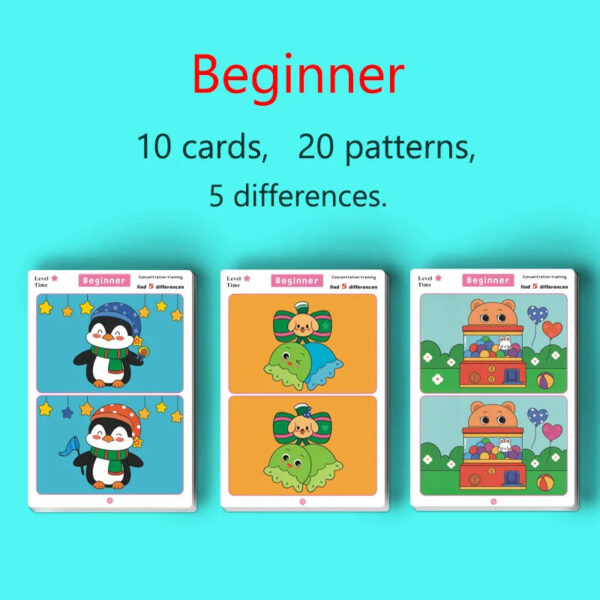 S06f02641160e4afaade304353bb41622I.jpg Find the Difference, Fun Concentration Training Game Pictures, Educational Items, Find Different Places, Reusable Erasable Pictures
