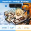 S06f7fe0c492642f683a56da6dcb5d0d0F.jpg 12000 BTU Wifi Enabled Mini Split Air Conditioner & Heater w/ Heat Pump