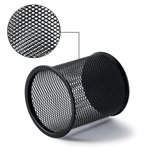 S06fe6e063ca54b0abcb02ae65a883a72o.jpg Container Desk Organizer Container Black Desktop Metal Pen Holders Mesh Pencil Cup Pen Case