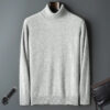 S071d2c5f66ac4044bbc59ea1cd342fb2p.jpg 100% Male Mink Cashmere Sweater Solid Color Turtleneck Thick Autumn And Winter Loose Large Size Turtleneck Wool Bottoming Shirt