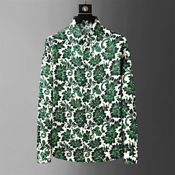 S075de9f28bbb445db5161236dc4c9037n.jpg Luxury printed shirt men's long-sleeved casual shirt fashionable street Korean high-end sense oversized comfortable men's XS-6XL