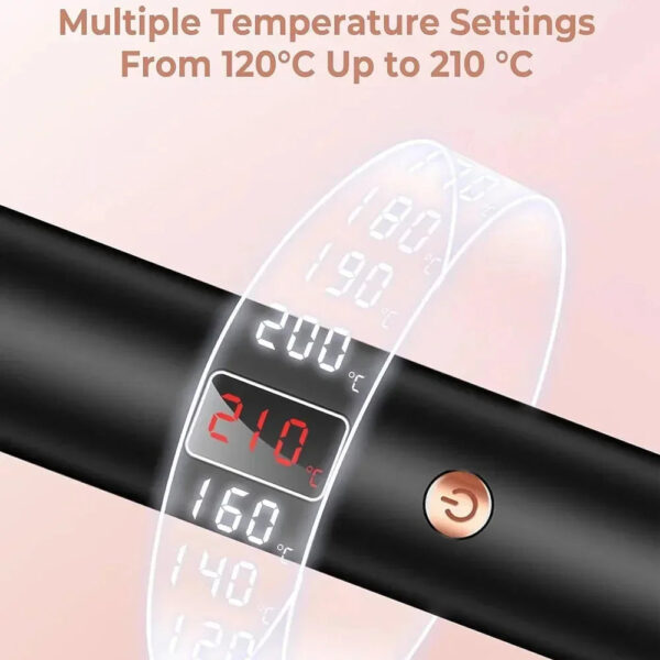 S07db6d9927684dbab05aaf300b112f8a1.jpg 3In1 Professional Ionic Hair Curler PTC Ceramic Straightener Curling Hair Styling Brush Anti-Scald Thermal Brush Curl Wand