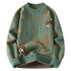 S07f91607d1f74bd59a1954f76e8eec3cC.jpg Autumn and Winter High School Students' Trendy Versatile Thick Bottom Sweater Knitted with Velvet Warm Fashion Men's Sweater