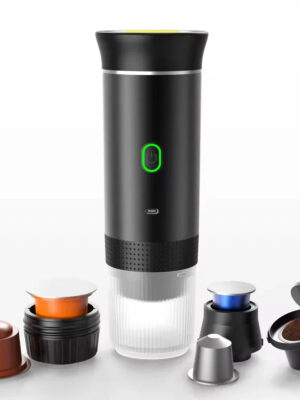 S080cb456b716489f9ae0ef873475608cd.jpg 3 in1 Wireless Electric Portable Espresso Coffee Machine For Car Home Camping Travel Steam Heating Capsule Coffee Maker