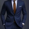 S081559b5bc414289a23802c6e6de3557c.jpg Elegant Men's Suit Sets- Slim Fit Tuxedo Set for Weddings & Formal Occasions, Black Suit