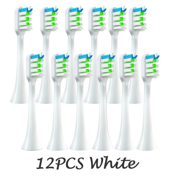 12 PCS for SOOCAS X3/X3U/X5 Brush Heads Replaceable Soft DuPont Sonic Electric Toothbrush Clean Brush Vacuum Bristle Nozzles