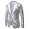 S08d4fdc193974a32ba3d93a9740a60fel.jpg Fashion Men Luxurious Sequin Plaid Suit Jacket Gold / Silver Singer Host Stage Party Loose Dress Blazer Coats