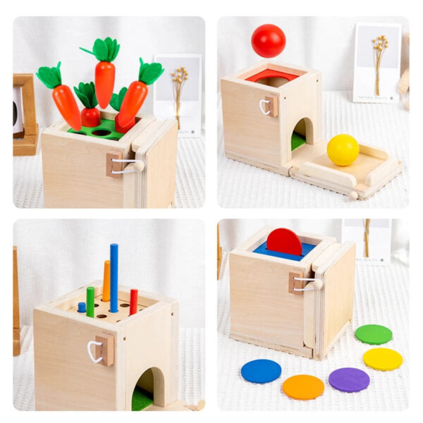 S08f41c2e426144aa86a1e8582cc728f0K.jpg 4-in-1 Coin Ball Box Multi-function Stick Pull Radish Game Montessori Color Matching Building Block Kid Puzzle Box Toy