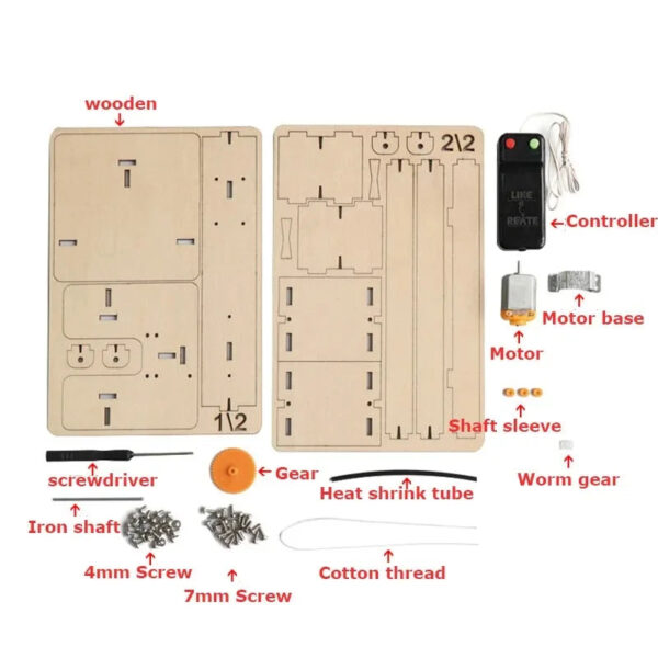 S094020172a134f1581afc56bdcd3dd95d.jpg Electric Remote Control Lift Elevator Wooden Model Kit Science School Projects Experiment Science Toys For Kids Education DIY
