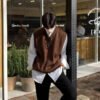 S095392955e054d15b8656958cd4e68edK.jpg 2024 Spring Acrylic Knitted Sweater Vest Men V-neck Sleeveless Golf Vest Korean Style Solid Color Loose Casual Casual Men's Vest