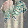 S0aaf0f4fa8c44d42a079be8e2377cac2A.jpg 2025 Men's Mandala Flower Pattern Short Sleeve Shirt Summer Vintage New Linen Shirt men's Short Sleeve Leisure Holiday Streetwea