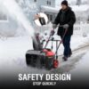 S0ada2d55abec4385940740fb149400f0H.jpg PowerSmart 15A Electric Snow Thrower, 21" Snow Blower with 180° Chute, LED Light, Lightweight for Yard, Driveway & Sidewalk