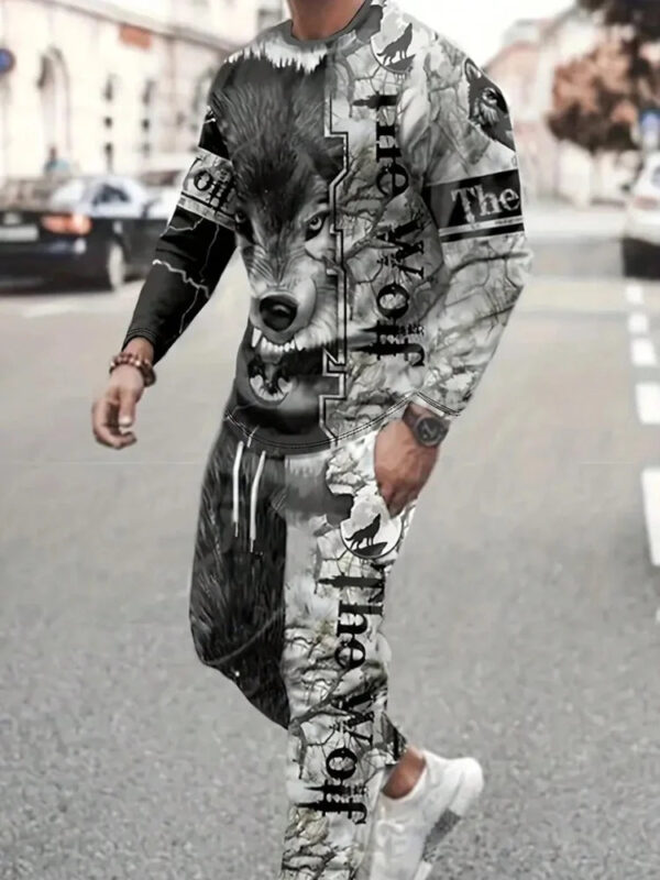 S0add1555f640435e9e46a36a0f3c288en.jpg Urban Street Fashion Trend Men's Long Sleeve Round Neck Set 2pcs Daily Casual Men's Round Neck Top Outdoor Casual Loose Long Sty