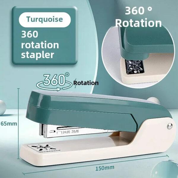 S0b0739d8d2e749d48b49846dd531f520H.jpg Large Capacity 360 Degree Rotating Stapler for Students Home Office Use with Strong Clutch Large Staple Remover for Business