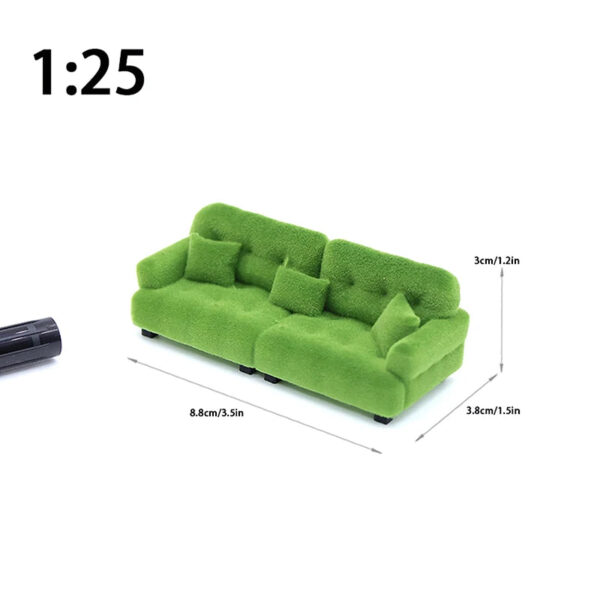 S0b49b79e58794743825144f9da74727eT.jpg Dollhouse Simulation Flocking Sofa Model Dollhouse Mini Living Room Furniture Decoration Accessories Pretend Play Toys